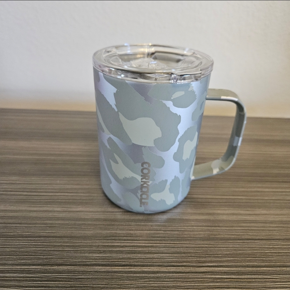 Corkcicle Insulated Mug Snow Leopard 16oz